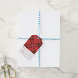 Etiqueta Para Presente Tartan Gift tag