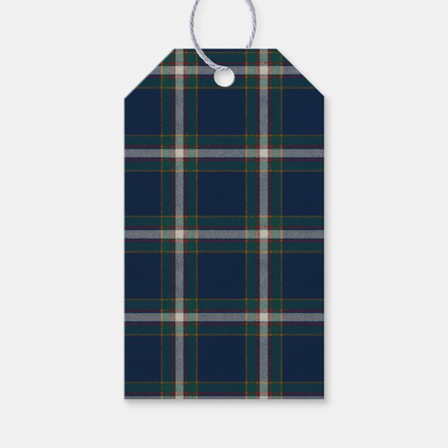 Etiqueta Para Presente Tartan Rico (Frente)