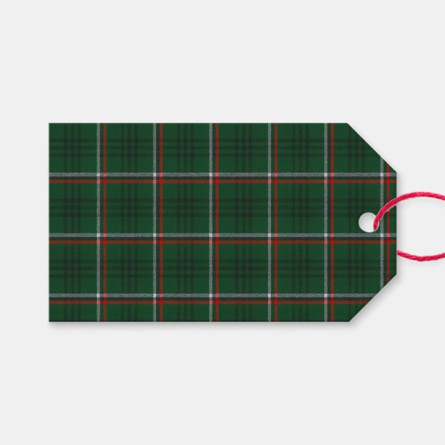 Etiqueta Para Presente Tartan Rico (Frente (horizontal))
