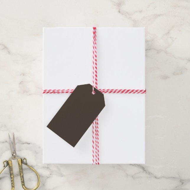 Etiqueta Para Presente Taupe Kraft (Com cordão)