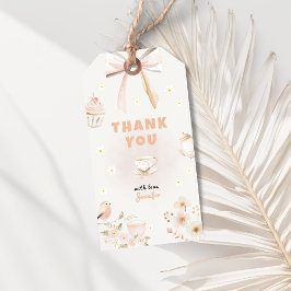 Etiqueta Para Presente Tea for Three Birthday Invitation for Girls