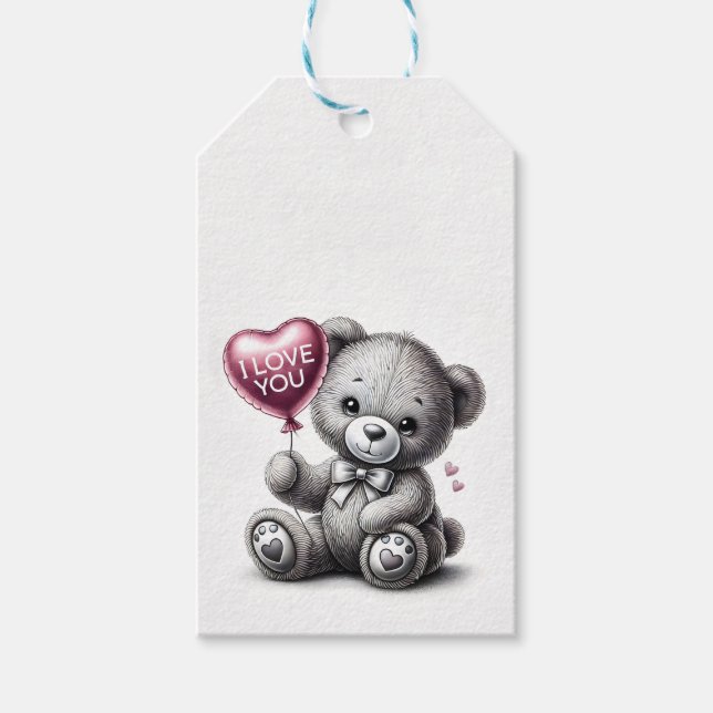 Etiqueta Para Presente Teddy Bear Gift (Frente)