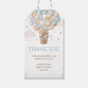 Etiqueta Para Presente Teddy Bear Hot Air Balloon Tags Favor do Chá de fr