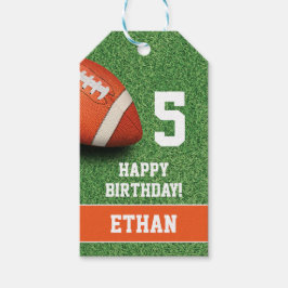 Etiqueta Para Presente Tema de futebol Favorito Obrigado Tag (set de 10)