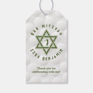Etiqueta Para Presente Tema de Golfe Bar Mitzvah