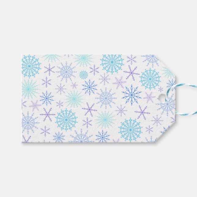 Etiqueta Para Presente Tempestade de neve (Frente (horizontal))