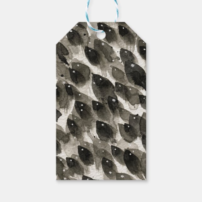 Etiqueta Para Presente Tempestade de Peixes (Frente)