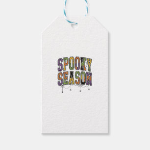 Etiqueta Para Presente Temporada Assustadora Tipografia Vintage de Hallow
