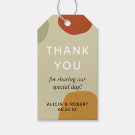 Etiqueta Para Presente Tendy Modern Abstrato Minimalista Simples