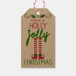 Etiqueta Para Presente Tenha um Natal Holly Jolly - Casado