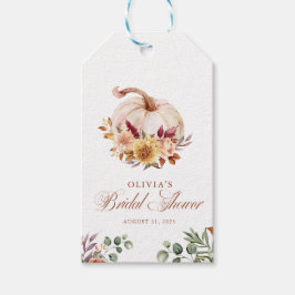 Etiqueta Para Presente Terracota em Ferrugem Floral Grama de Pampas e Abó