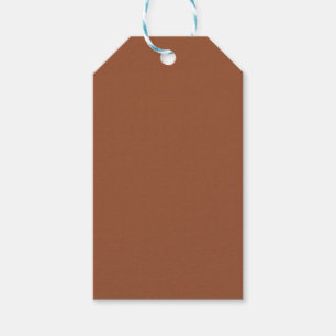 Etiqueta Para Presente Terracotta Laranja Queimada Cor Sólida