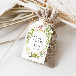 Etiqueta Para Presente Terrarium Geométrico Watercolor Wedor Favor