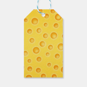 Etiqueta Para Presente Teste padrão da textura de Cheezy do queijo suí