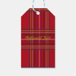 Etiqueta Para Presente Teste padrão real do Natal do Tartan de Stewart