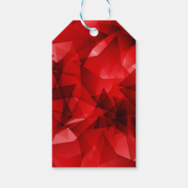 Etiqueta Para Presente Texto Personalizado de Aniversário Cristal Abstrat