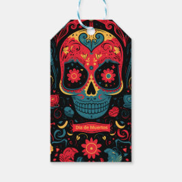 Etiqueta Para Presente Texto personalizado Dia de Muertos ☠️ Lembrança Et