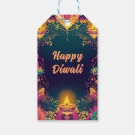 Etiqueta Para Presente Texto personalizado, Diwali Splendor - Luz e Celeb