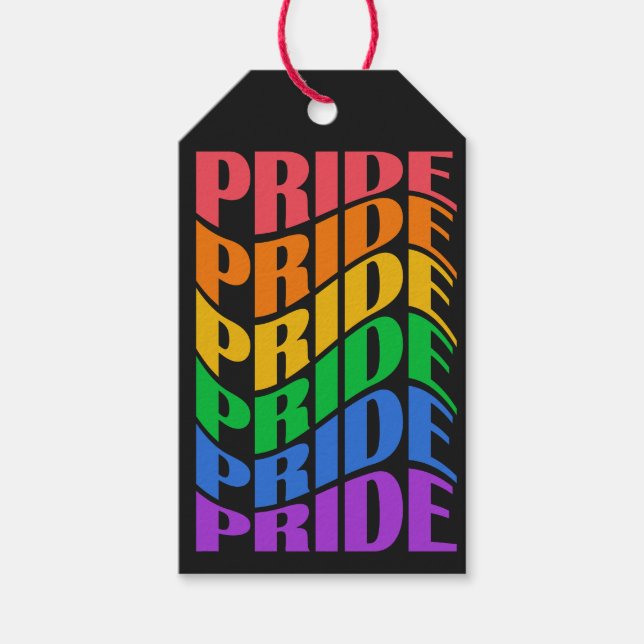 Etiqueta Para Presente Texto Personalizado Orgulho (Frente)
