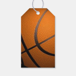 Etiqueta Para Presente Texto Personalizado para Design de Basquete