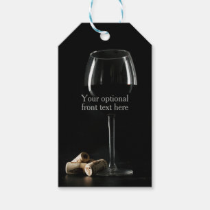 Etiqueta Para Presente Texto personalizado "Vidro de Vinho"