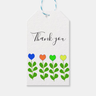 Etiqueta Para Presente Thank You Floral Tag