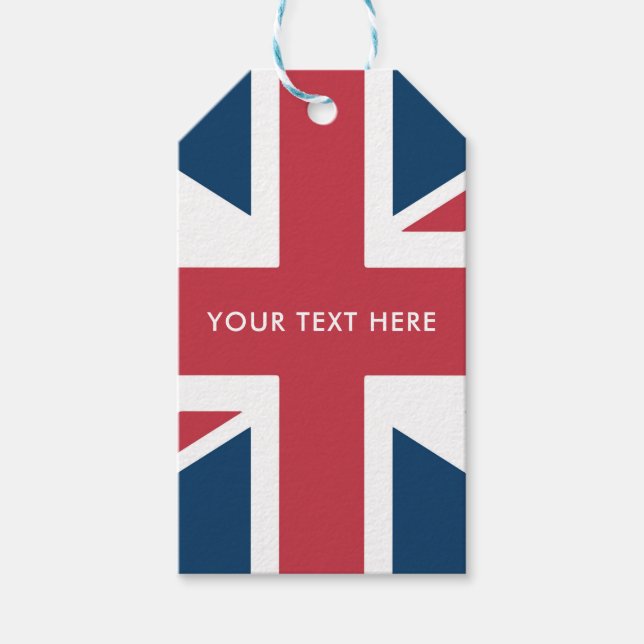 Etiqueta Para Presente The Union Jack British Flag (Frente)