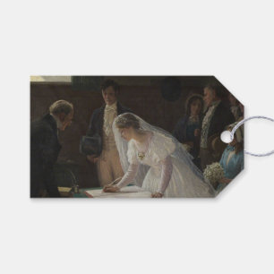 Etiqueta Para Presente The Wedding Register (por Edmund Blair Leighton)