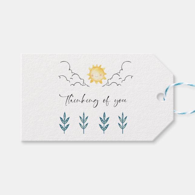 Etiqueta Para Presente Thinking of you Heart stickers  (Frente (horizontal))