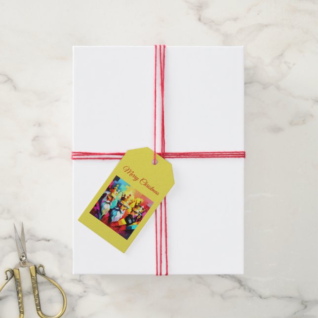 Etiqueta Para Presente Three Kings (Com cordão)