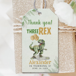 Etiqueta Para Presente Three Rex - Funny Birthday 3rd Boy Dinosaur