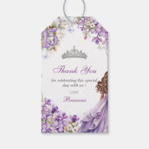 Tiara Floral de Lavanda Prata Quinceañera Obrigado