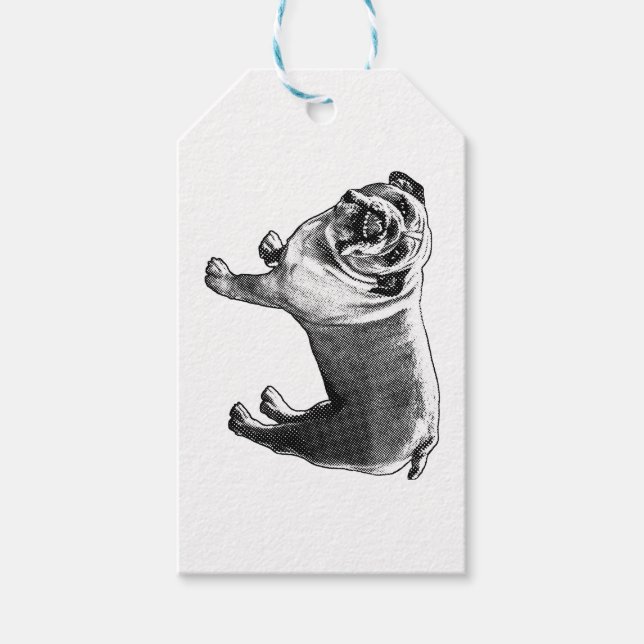 Etiqueta Para Presente Tie-On Bulldog Spark (Frente)