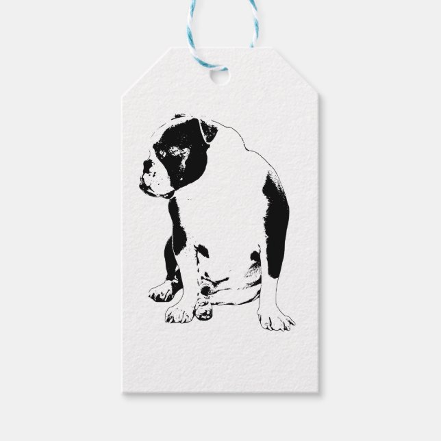 Etiqueta Para Presente Tie-On Bulldog Spark (Frente)