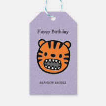 Tigre castanho-branco, roxo