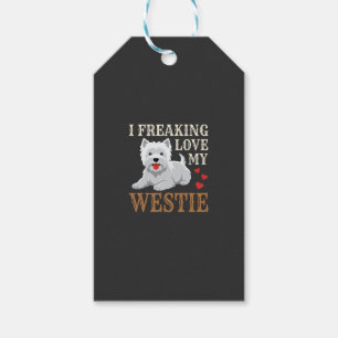 Etiqueta Para Presente Tipografia de Amor ao Cão Westie