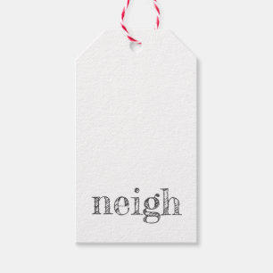 Etiqueta Para Presente tipografia de cavalo, diversão de galinha