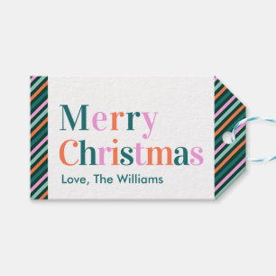 Etiqueta Para Presente Tipografia Moderna Personalizada Feliz Natal