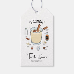 Etiqueta Para Presente Tis The Season Eggnog Holiday