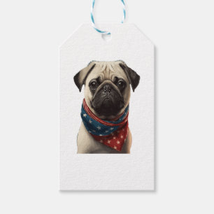 Etiqueta Para Presente TODOS OS AMIGOS AMERICANOS Pug