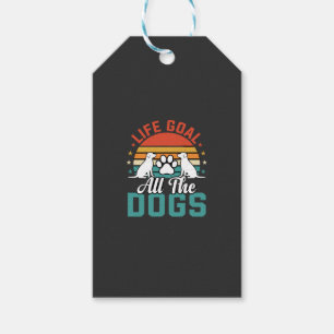 Etiqueta Para Presente Todos Os Cães Amante De Cães Retrô