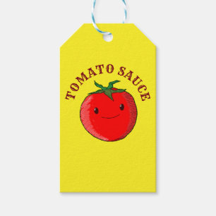 Etiqueta Para Presente Tomate de Cartoon