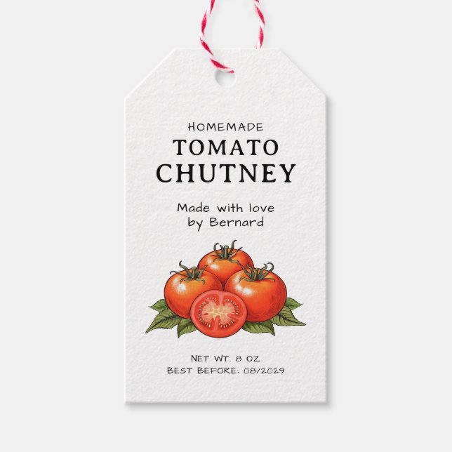 Etiqueta Para Presente Tomato chutney label (Frente)
