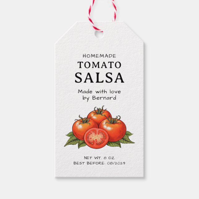 Etiqueta Para Presente Tomato Salsa label (Frente)