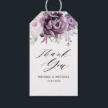 Etiqueta Para Presente Tons de Florais de Púrpura Empoeirada Casamento Fl<br><div class="desc">Tag de presente de casamento floral elegante e moderno de meados de verão apresenta um buquê de rosas peônias aquarela em tons de ameixa roxa, rosa empoeirado, rosa poeirento, mauve, sage com folhas botânicas verdejantes e eucalipto. Por favor, encontre mais designs e variações correspondentes na minha loja "blissweddingpaperie". E sinta-se...</div>