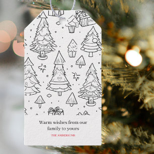 Etiqueta Para Presente Tópico De Coloração Do Natal