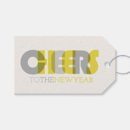 Etiqueta Para Presente Torcida Transparente Para O Feriado De Ano Novo