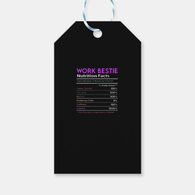 Etiqueta Para Presente Trabalho Bestie Essencial (Frente)