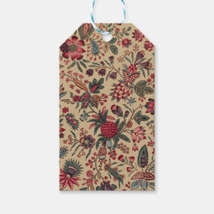 Etiqueta Para Presente Trabalho de Agulha Antigo Floral Vintage para Móve