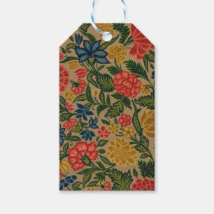 Etiqueta Para Presente Trabalho de arte do Jardim Floral Designer Vintage